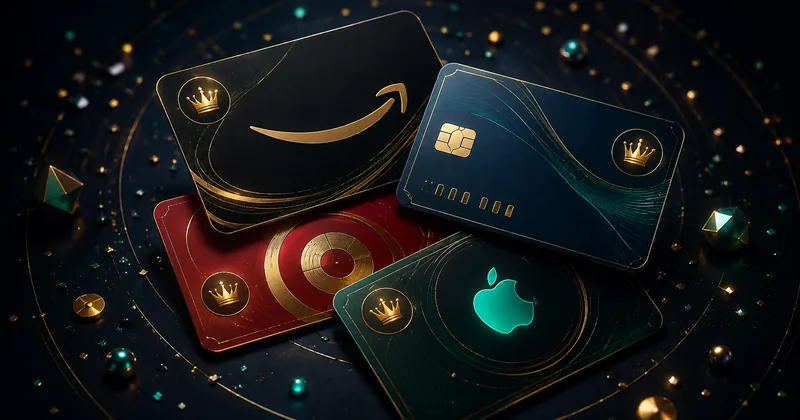 Crown Coins Casino Sweep Coin redemption gift cards — Amazon, Visa, Target, Apple, with crown stickers